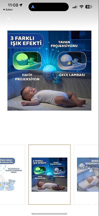  Beden Chicco gece lambası