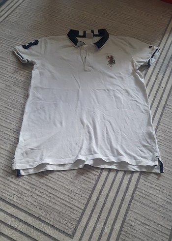 Düğmeli Beyaz Erkek Çocuk Polo Tişört