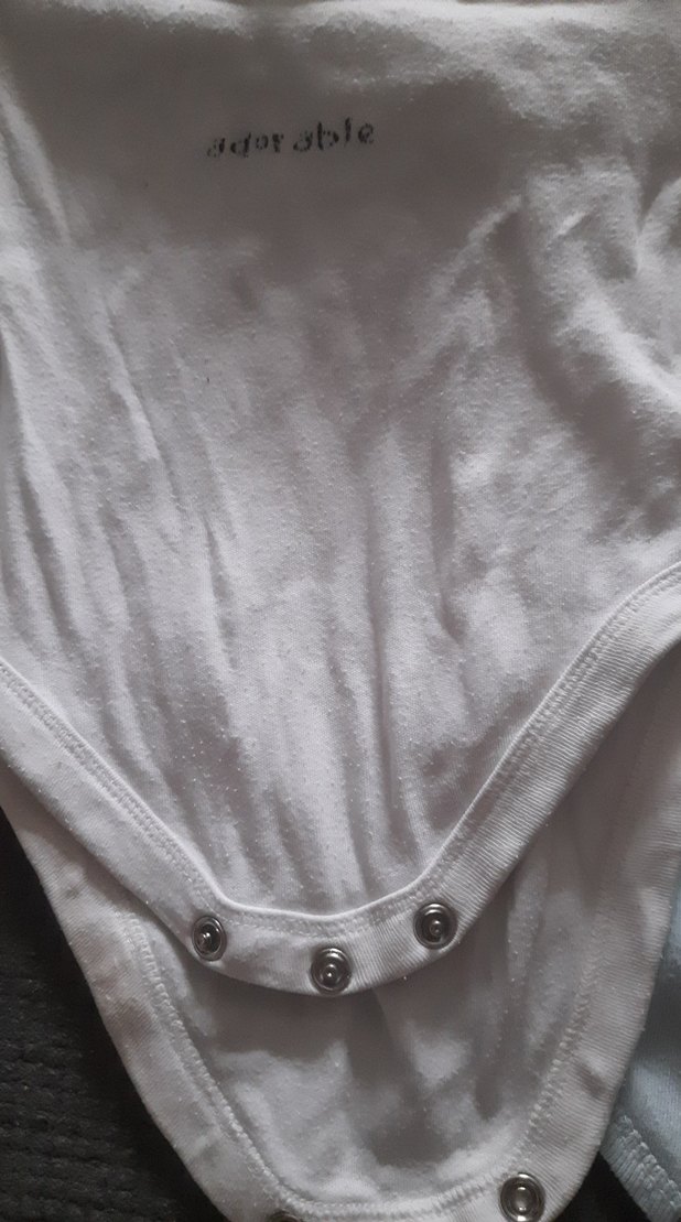 Bebek Erkek Kısa Kollu Beyaz Pamuklu Body - Görsel 3