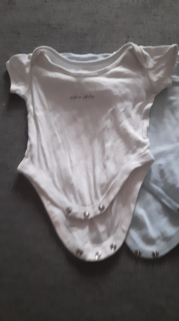 Bebek Erkek Kısa Kollu Beyaz Pamuklu Body - Görsel 2