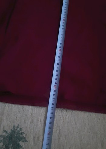 Bordo Düğmeli Erkek üst pijama - Görsel 5