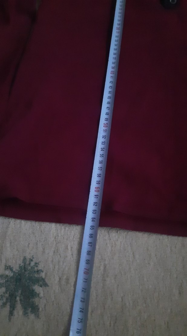 Bordo Düğmeli Erkek üst pijama - Görsel 5