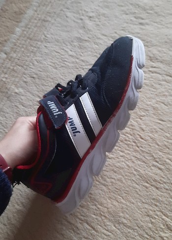 34 Beden Lacivert Erkek Çocuk Spor Ayakkabı Velcro