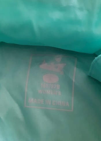 Turkuaz Parlak Kapüşonlu Kadın Ceket - Görsel 6