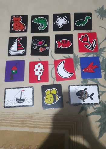 Çok Renkli Eğitici Kartlar