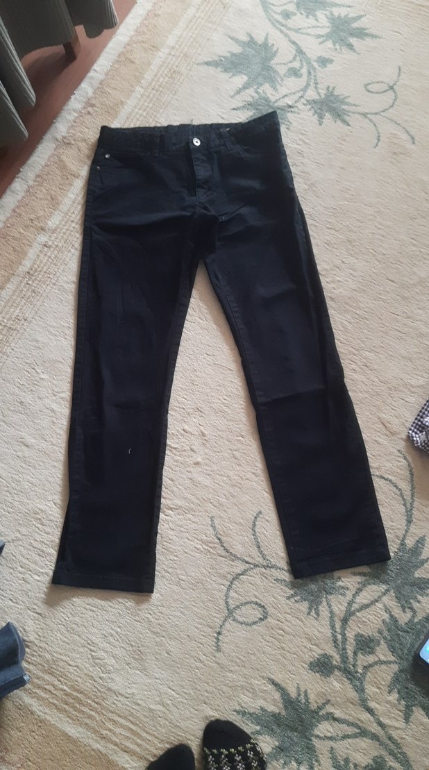Erkek Siyah Denim Normal Boy Pantolon - Görsel 2