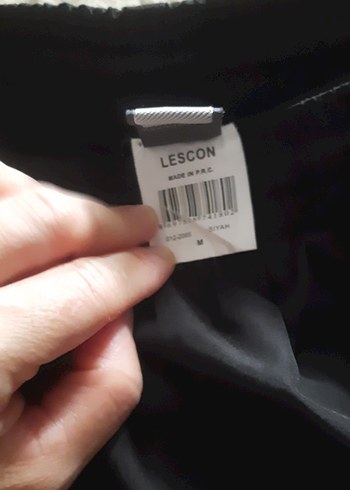 Siyah Bol Kesim Kadın alt esofman - Görsel 6