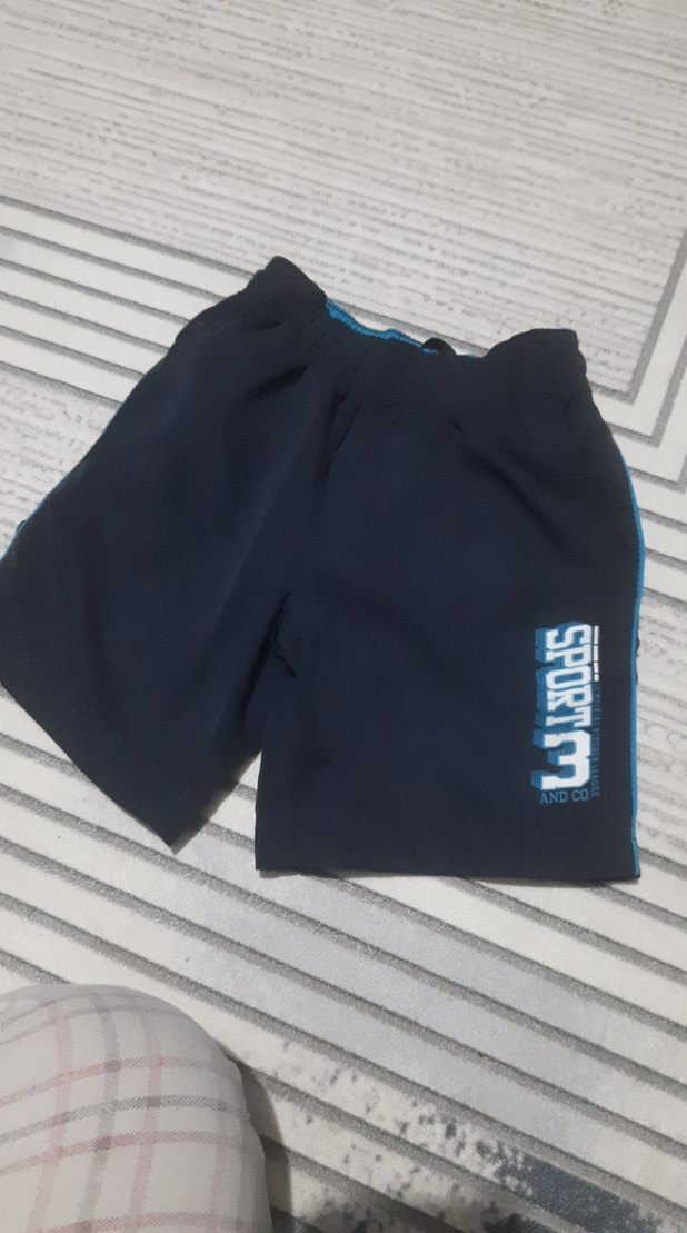 Erkek Çocuk Lacivert Baskılı Deniz Şort - Görsel 2