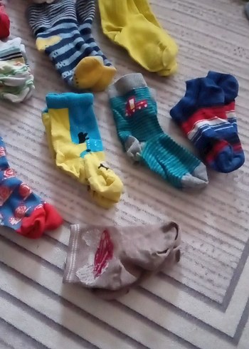 Çocuklar için Çok Renkli Çorap Seti - Görsel 3