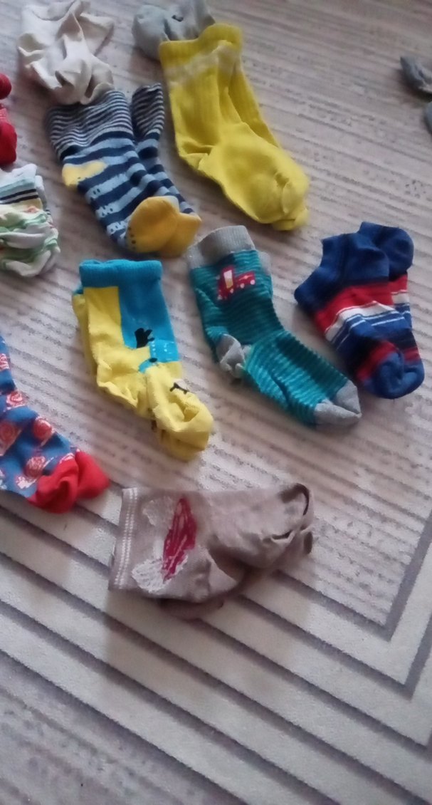 Çocuklar için Çok Renkli Çorap Seti - Görsel 3