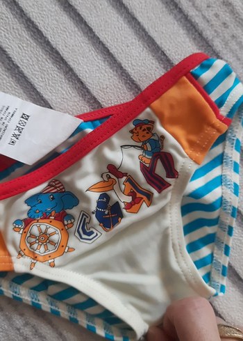 Çizgili ve Baskılı Erkek Çocuk Mayo - Görsel 4