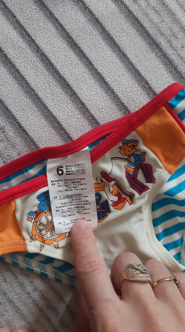 Çizgili ve Baskılı Erkek Çocuk Mayo - Görsel 3