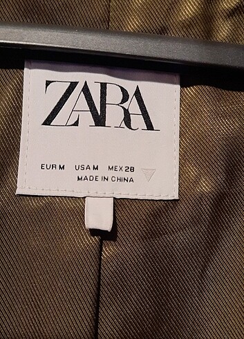 m Beden haki Renk Zara Mont