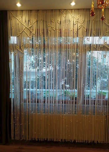 Makrome yaprak temalı perde - Görsel 3