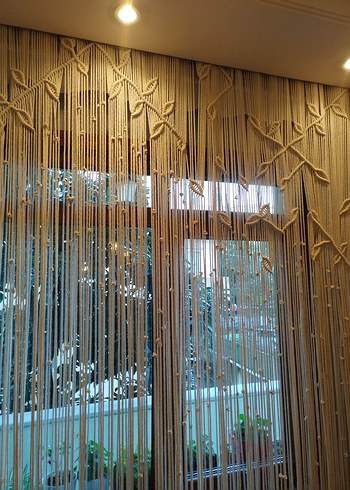 Makrome yaprak temalı perde - Görsel 4