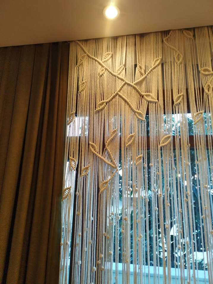 Makrome yaprak temalı perde - Görsel 5