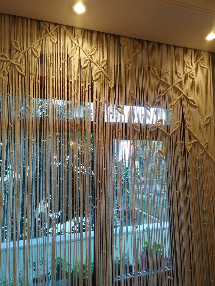 Makrome yaprak temalı perde - Görsel 4