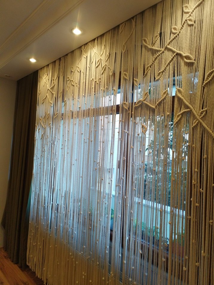 Makrome yaprak temalı perde - Görsel 2