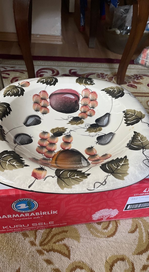 Çok Renkli Baskılı Tabak - Görsel 3