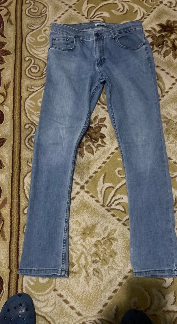 Gri Regular Fit Erkek Kot Pantolon - Görsel 2