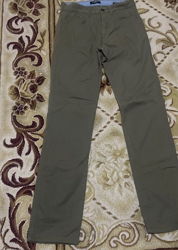 Kemerli Erkek Kahverengi Rahat Pantolon - Görsel 5