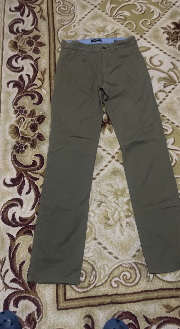 Kemerli Erkek Kahverengi Rahat Pantolon - Görsel 5