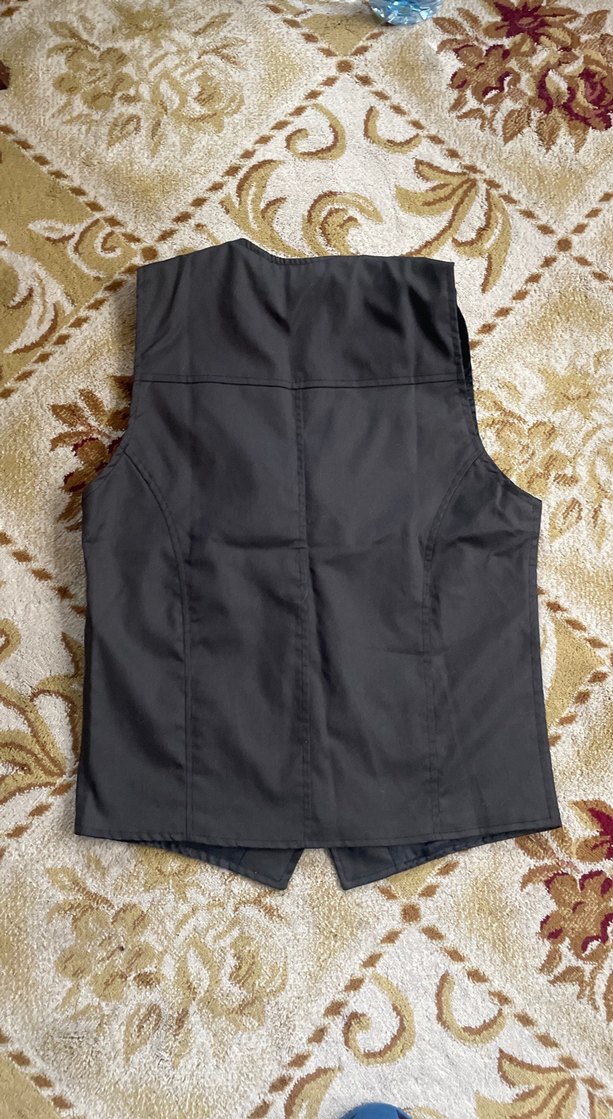 Düğmeli Siyah Kadın Yelek - Görsel 5