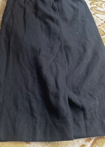 Siyah Drapeli Uzun Kadın Etek.yün etek - Görsel 6