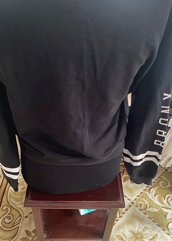 Siyah Brooklyn Baskılı Kadın Sweatshirt - Görsel 5