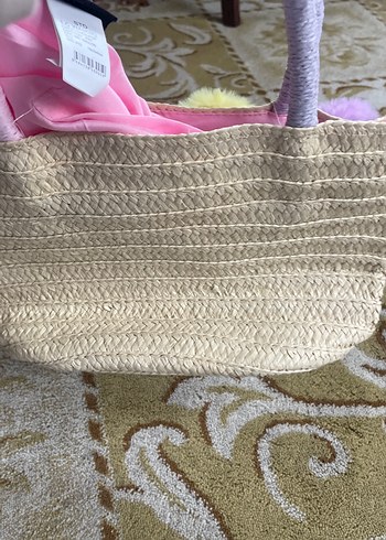 Renkli Ponponlu Örgü Bohem Kadın Çanta - Görsel 3