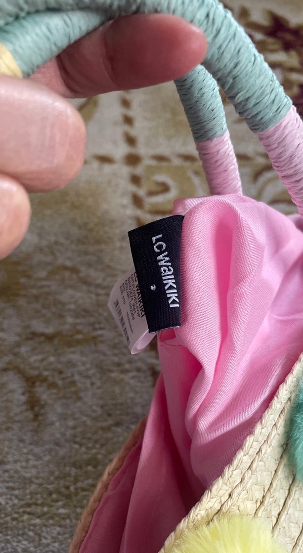 Renkli Ponponlu Örgü Bohem Kadın Çanta - Görsel 4