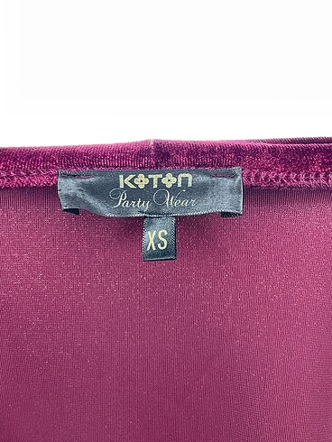 xs Beden bordo Renk Koton Bluz %70 İndirimli.