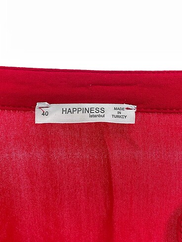 40 Beden kırmızı Renk Happiness Bluz %70 İndirimli.