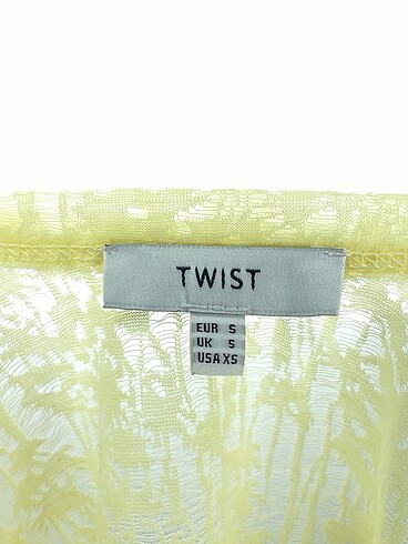 s Beden sarı Renk Twist Bluz %70 İndirimli.