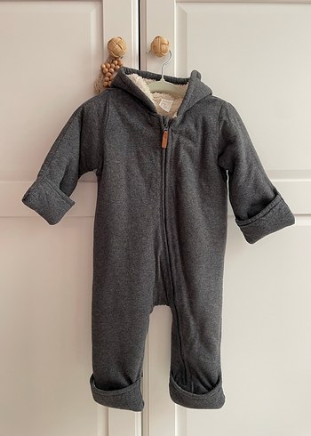 Gri Bebek Polar Tulumu - Görsel 3