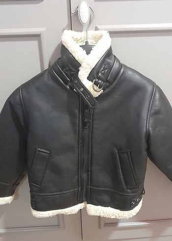 LC Waikiki Kürklü Siyah Mini Deri Biker Ceket