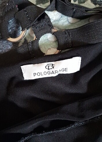 m Beden siyah Renk Polo Garage likrali elbise
