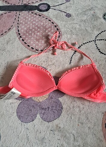 xs Beden pembe Renk H&M bikini üstü