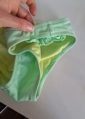 11-12 Yaş Beden yeşil Renk Mango kids bikini altı