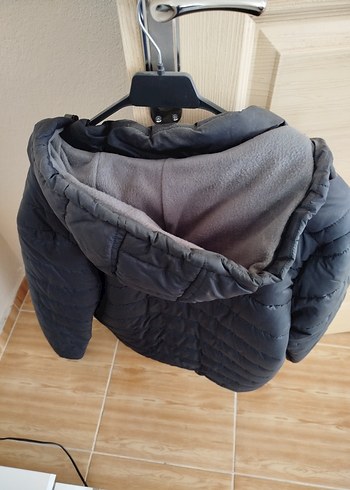 siyah fermuar lı Mont - Görsel 2