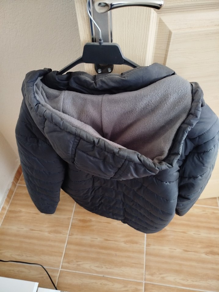 siyah fermuar lı Mont - Görsel 2