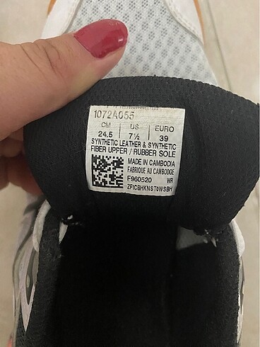 39,5 Beden beyaz Renk Asics salon ayakkabisi