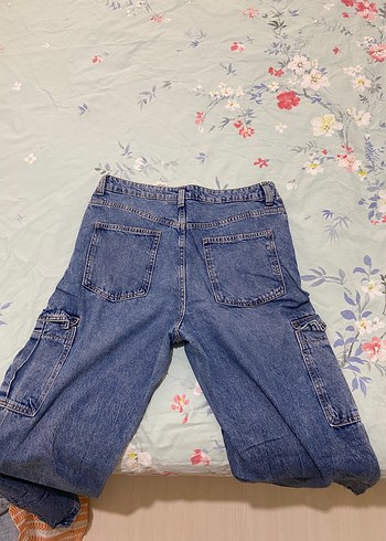 38 Beden mavi Renk Mavi Bol Kesim Midi Kadın Kot Pantolon