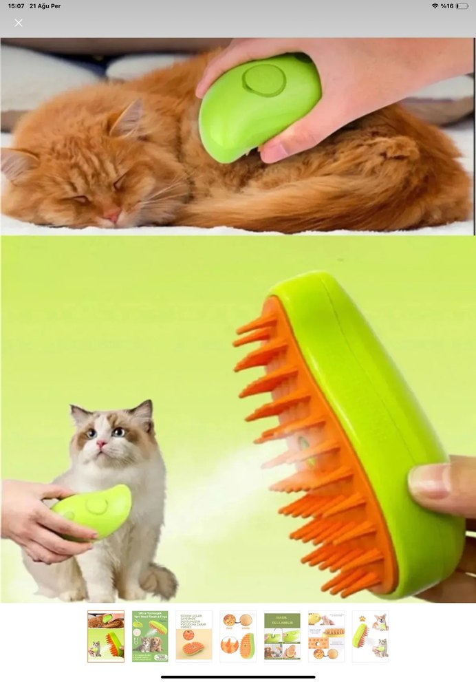 Buharlı kedi ve köpek tarağı - Görsel 2