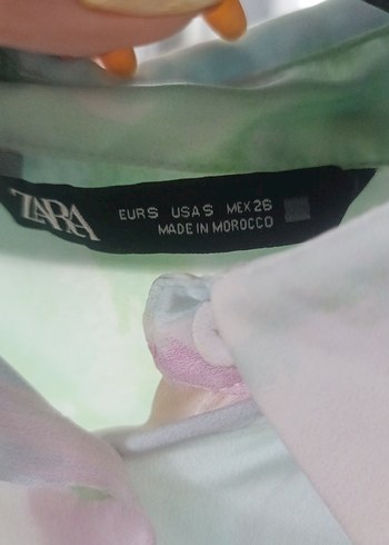 s Beden Kadın Bohem Uzun Kollu Pastel Batik Gömlek