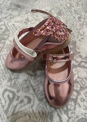 Kız Çocuk Parlak Pembe Tokalı Babet - Görsel 3