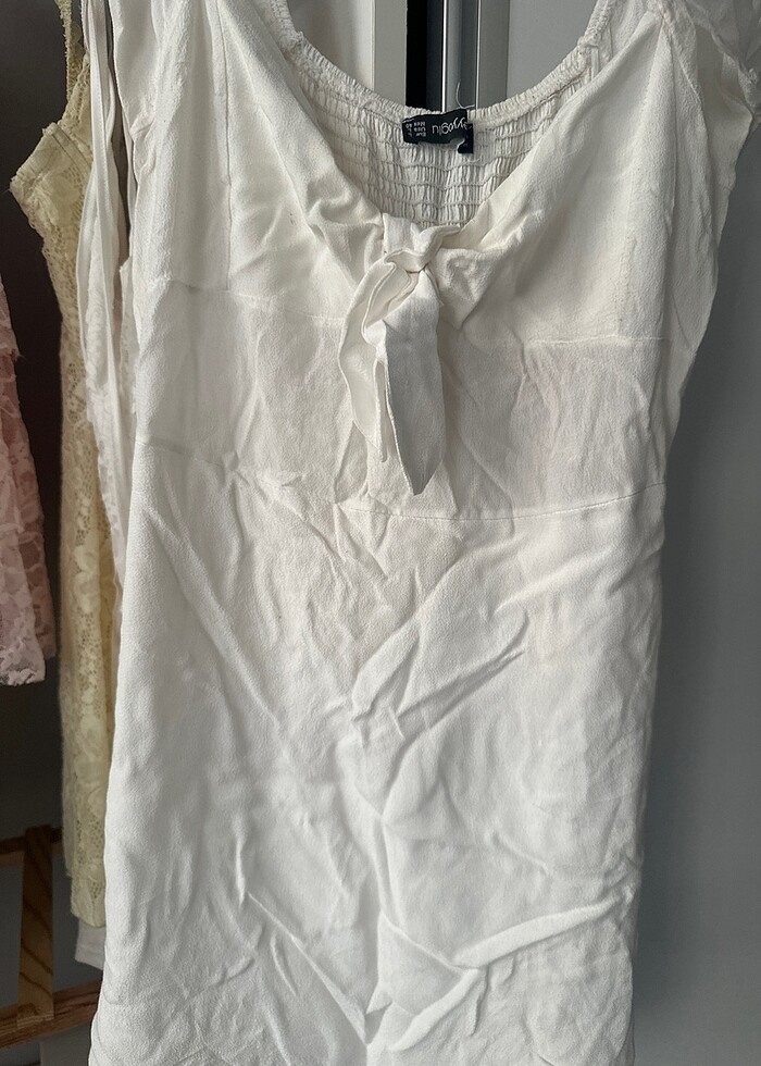 Beyaz çok tatlı elbise - Görsel 2