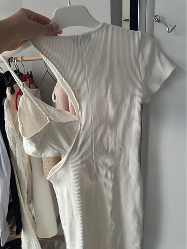 Beyaz dar kumaş - Görsel 5