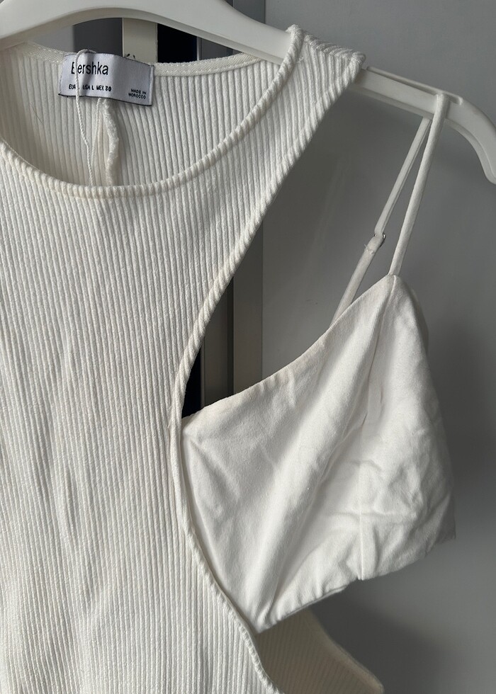 Beyaz dar kumaş - Görsel 3