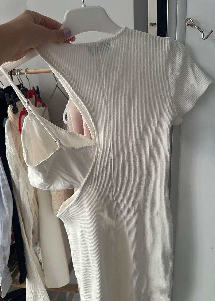 Beyaz dar kumaş - Görsel 5